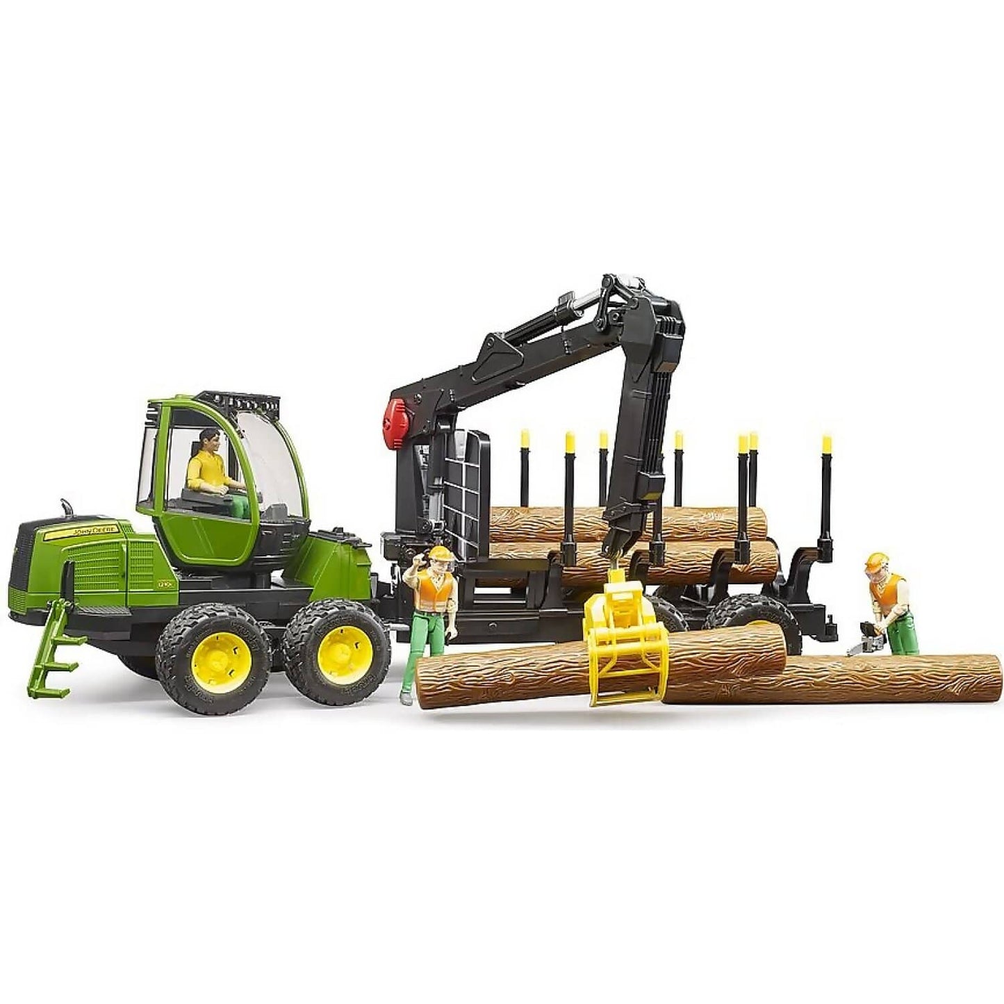 Bruder - John Deere 1210e Forwarder With 4 Trunks And Grab 1:16