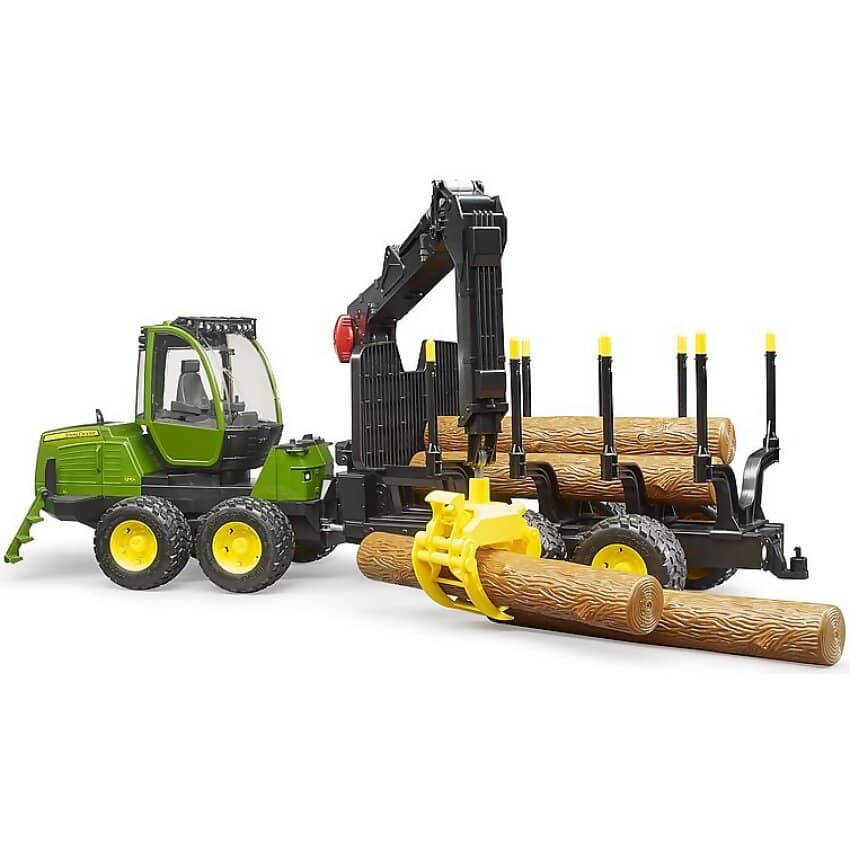 Bruder - John Deere 1210e Forwarder With 4 Trunks And Grab 1:16