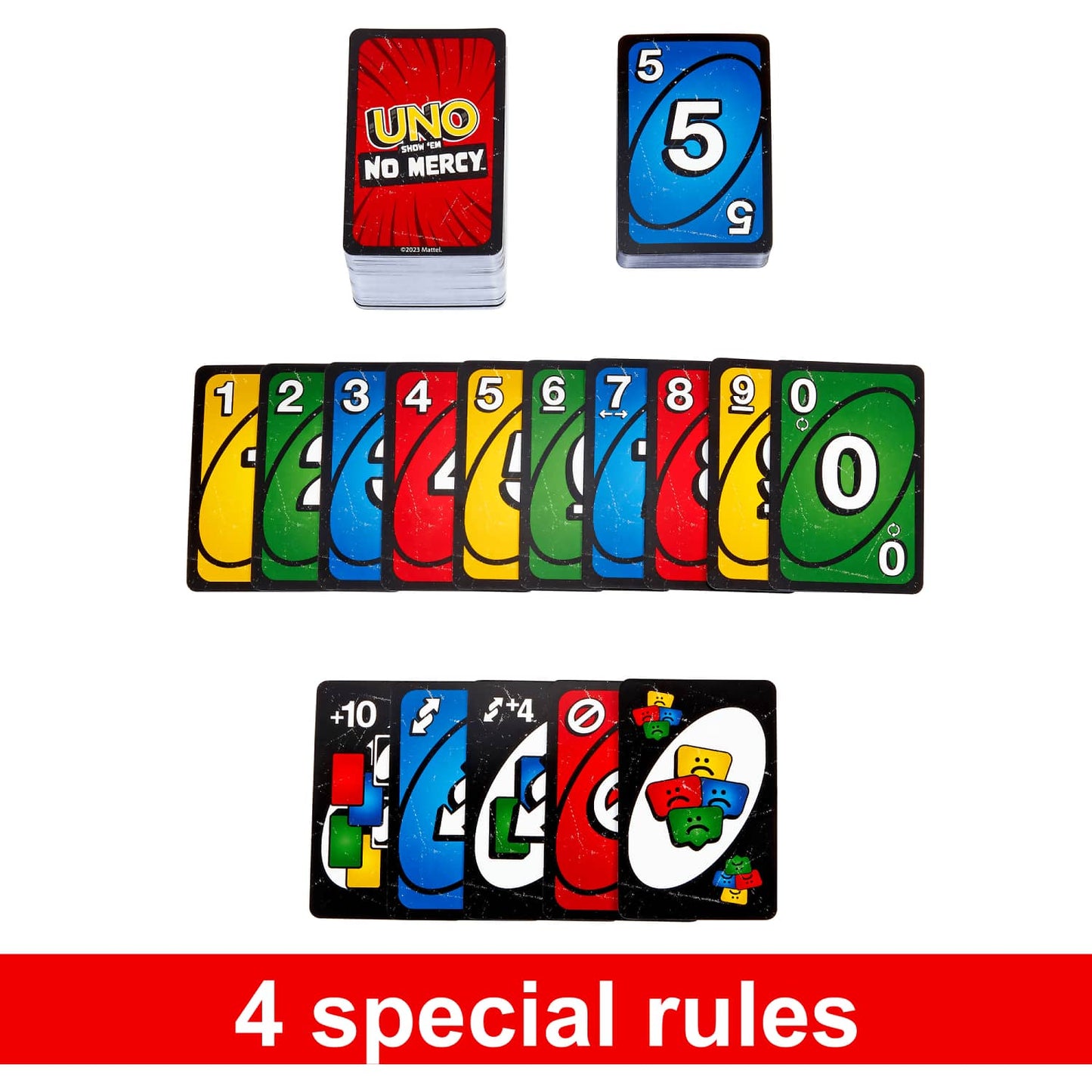 Uno - Show ‘em No Mercy Card Game For Kids Adults & Family Night Parties And Travel