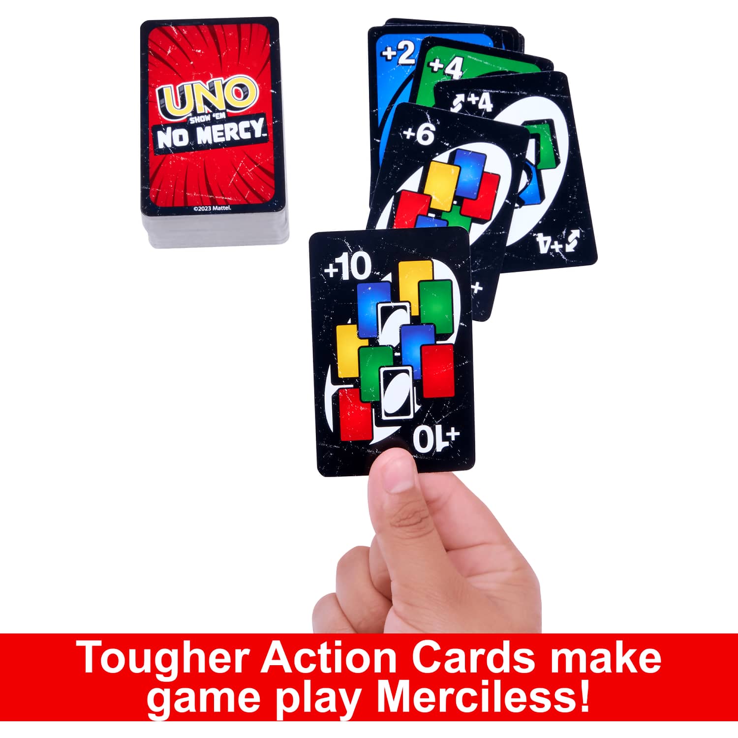 Uno - Show em No Mercy Card Game For Kids Adults & Family Night Parties And Travel