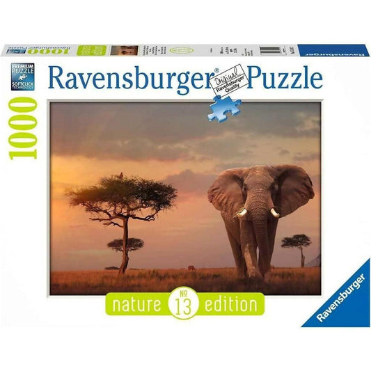 Ravensburger - Elephant Of The Massai Mara Jigsaw Puzzle 1000 Pieces