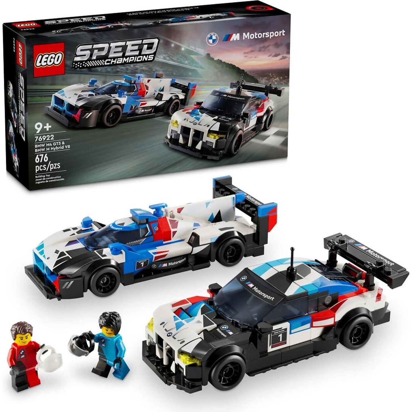 LEGO 76922 BMW M4 GT3 & BMW M Hybrid V8 Race Cars - Speed Champions