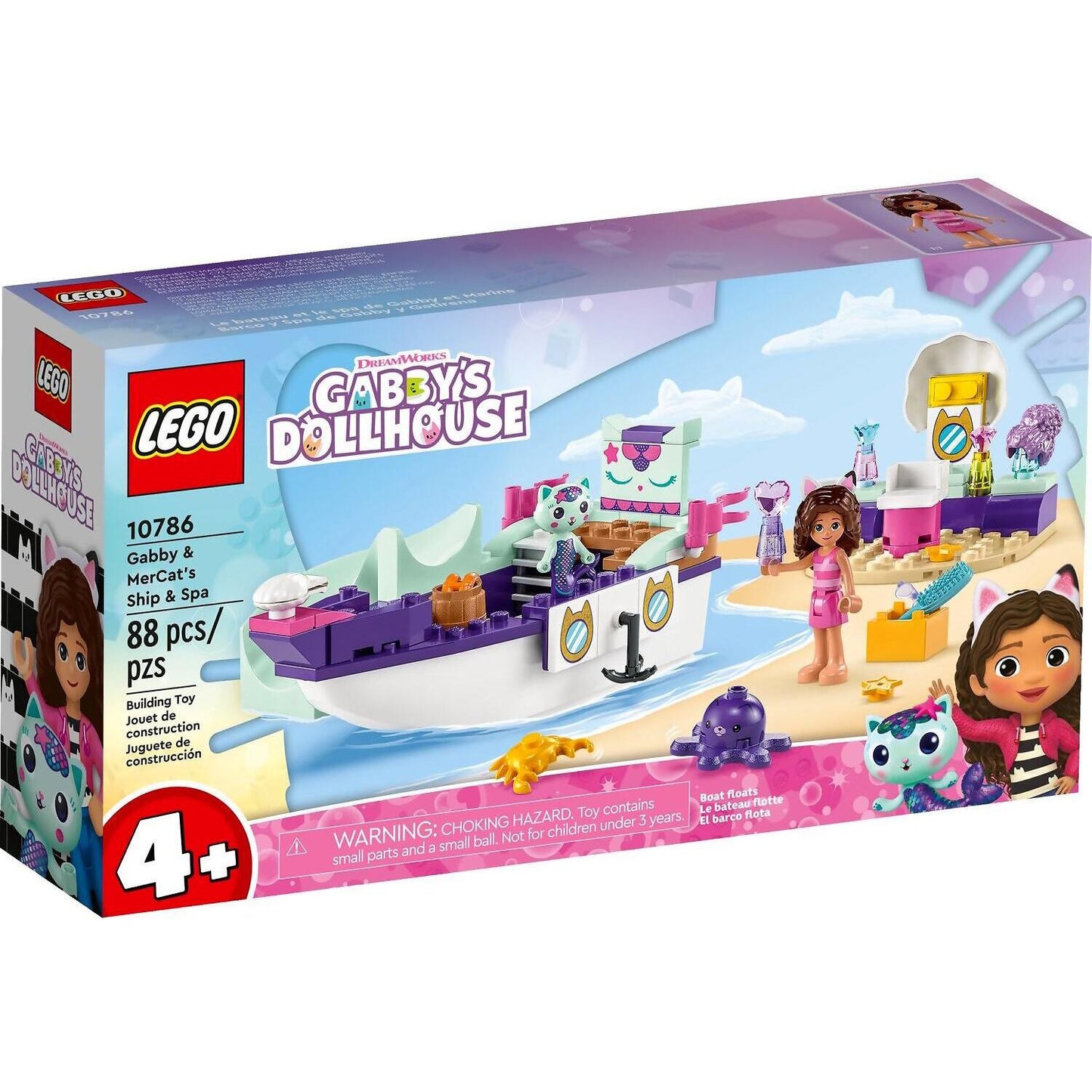 LEGO 10786 Gabby & MerCat's Ship & Spa - Gabby's Dollhouse 4+