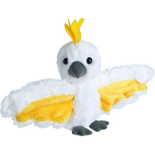 Wild Republic - Huggers Sulphur Crested Cockatoo 8-inch Plush