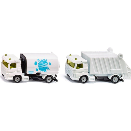 Siku - Municipal Set Road Sweeper & Garbage Truck