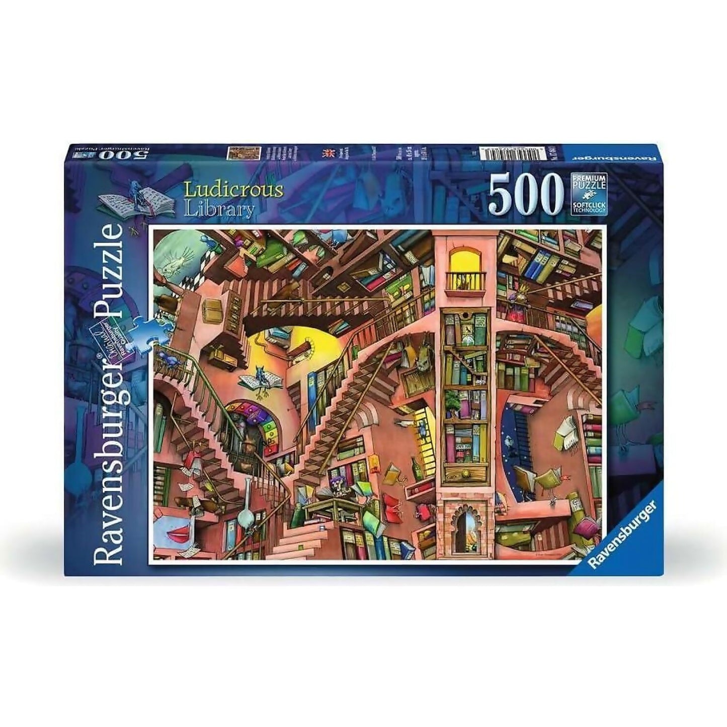 Ravensburger - Ludicrous Library Jigsaw Puzzle 500 Pieces