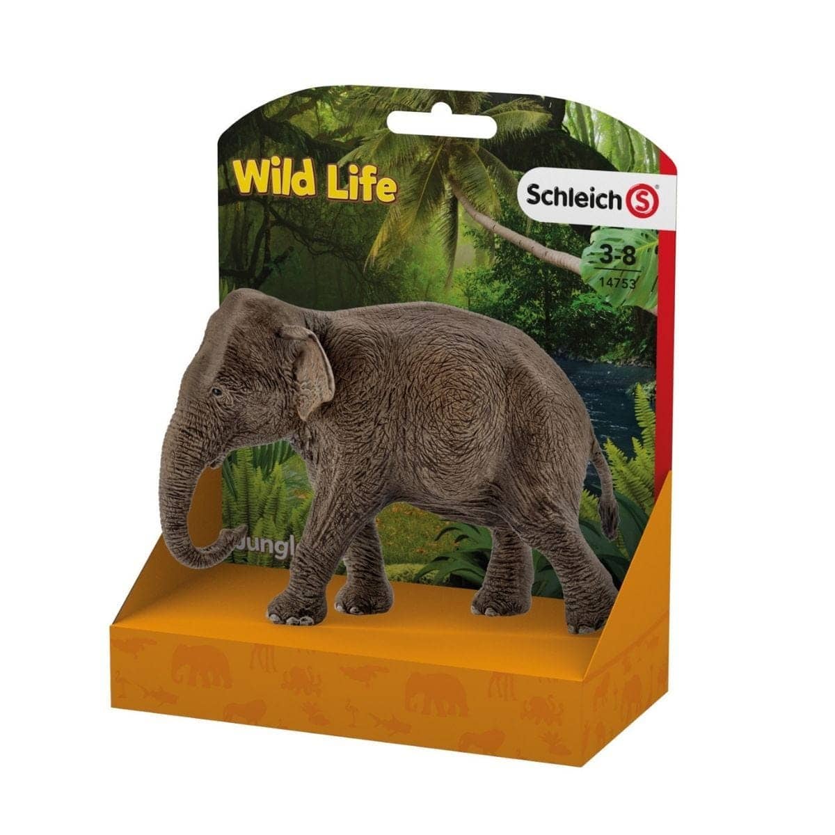 Schleich - Asian Elephant Female Wildlife Animal Figurine