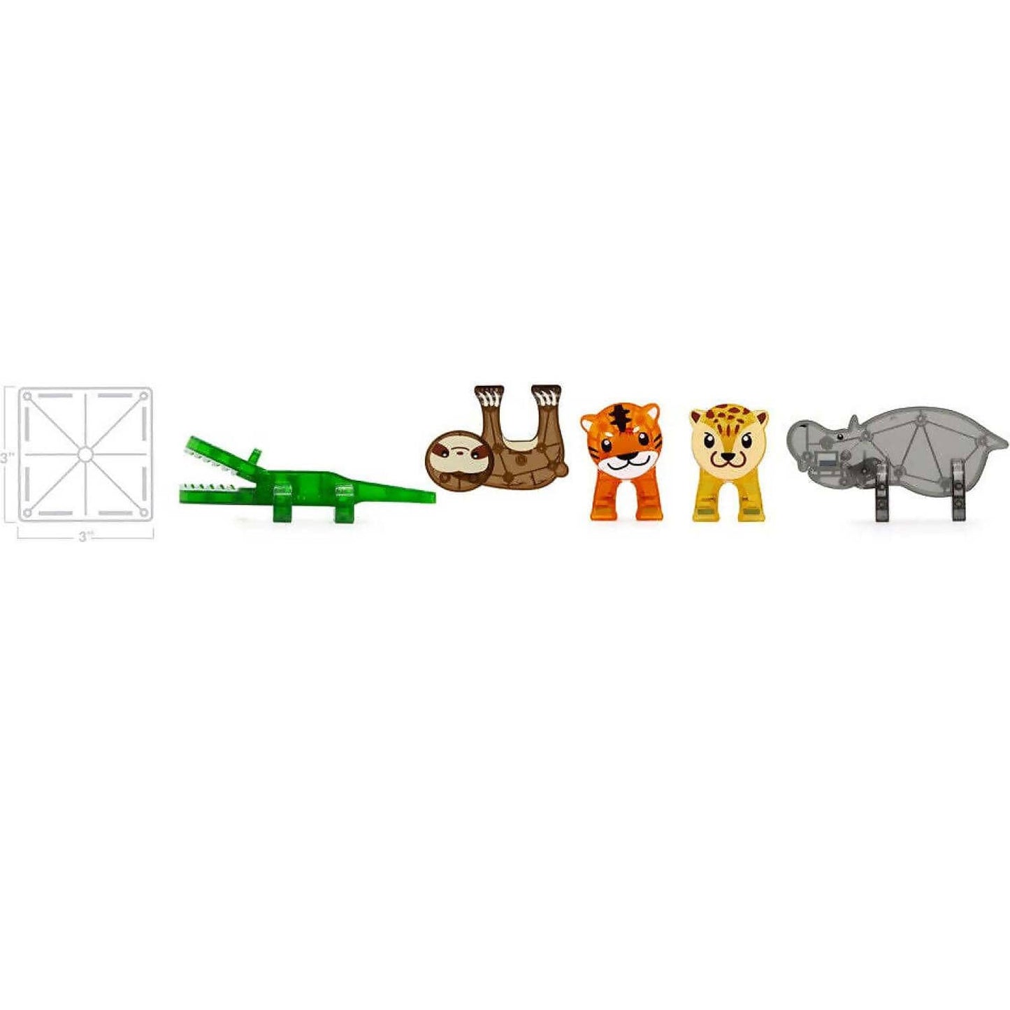 Magna Tiles - Jungle Animals 25 Piece Set - Johnco