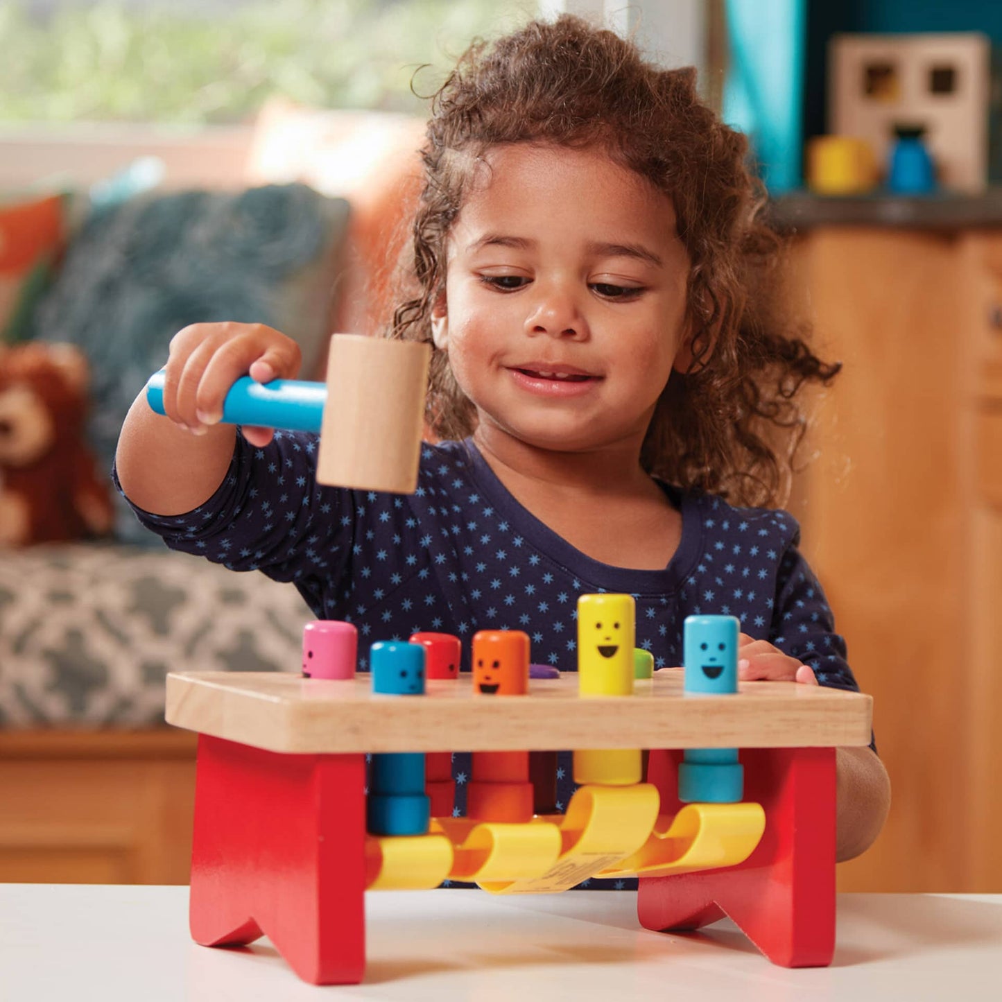 Melissa & Doug - Deluxe Pounding Bench Toddler Toy