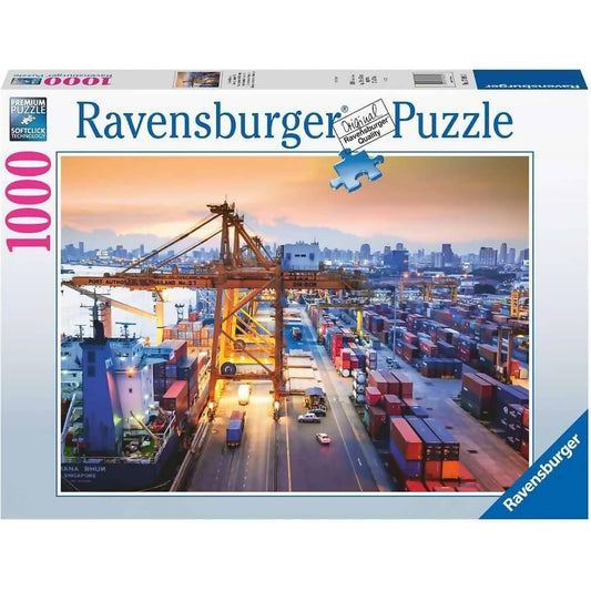 Ravensburger - Port Of Hamburg Jigsaw Puzzle 1000 Pieces
