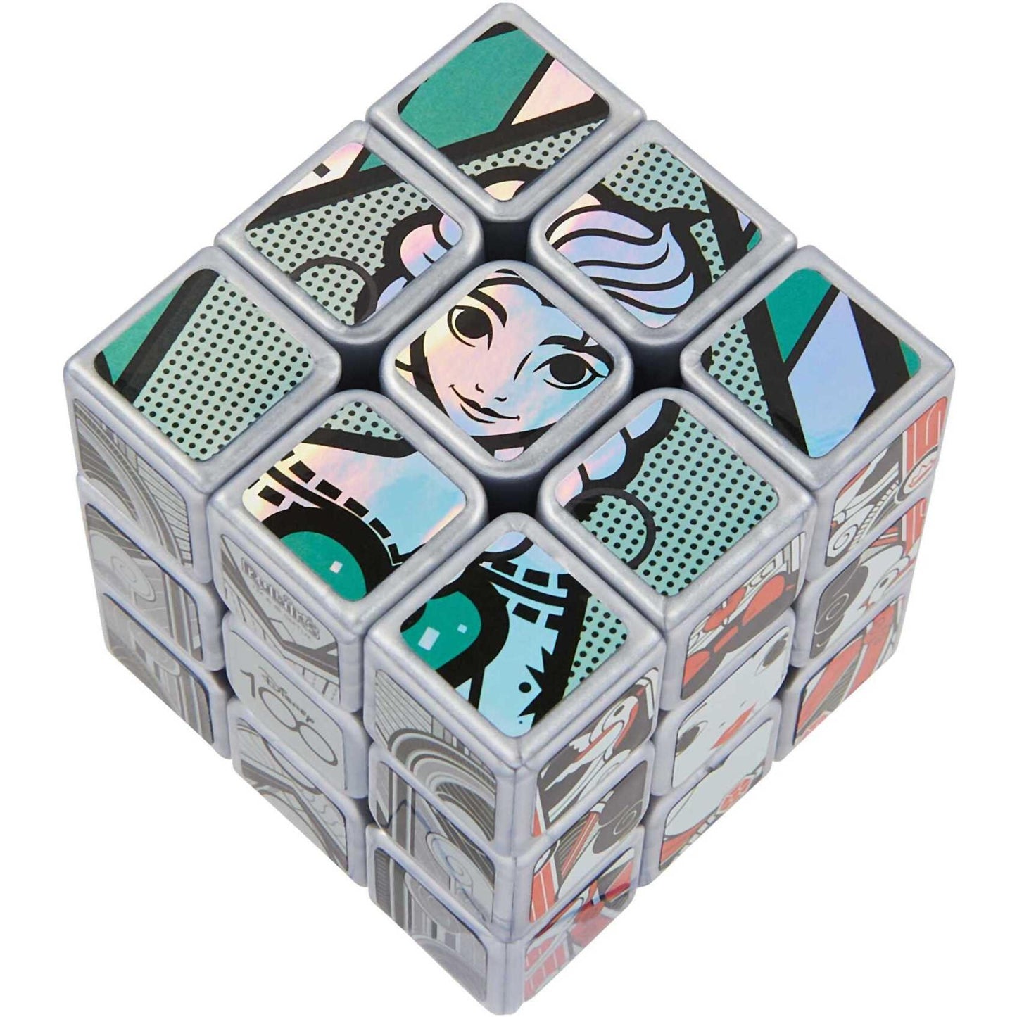Rubik's - Disney 100th Anniversary Metallic Platinum 3x3 Rubiks Cube
