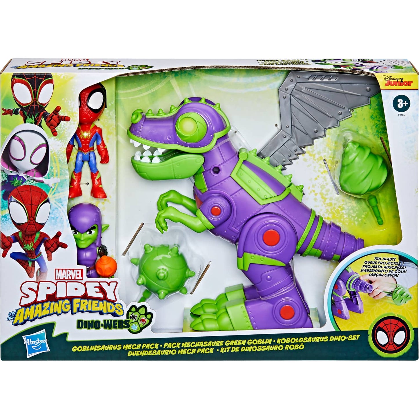 Marvel - Spidey & His Amazing Friends Goblinsaurus Mech Pack Dino Webs
