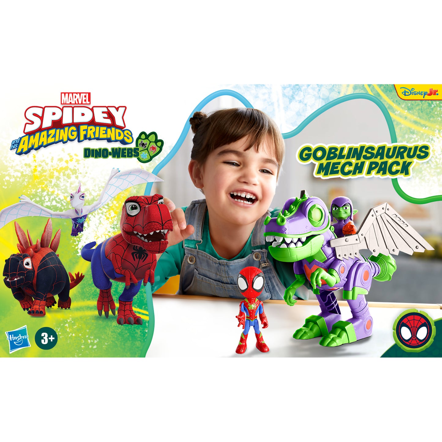 Marvel - Spidey & His Amazing Friends Goblinsaurus Mech Pack Dino Webs
