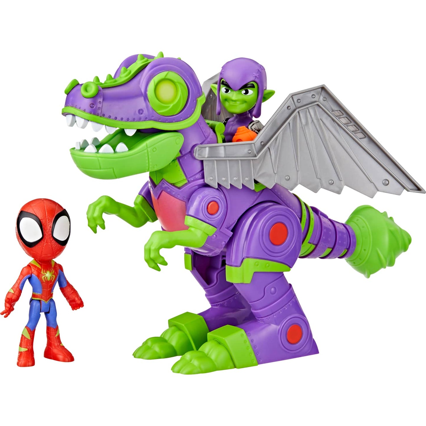 Marvel - Spidey & His Amazing Friends Goblinsaurus Mech Pack Dino Webs