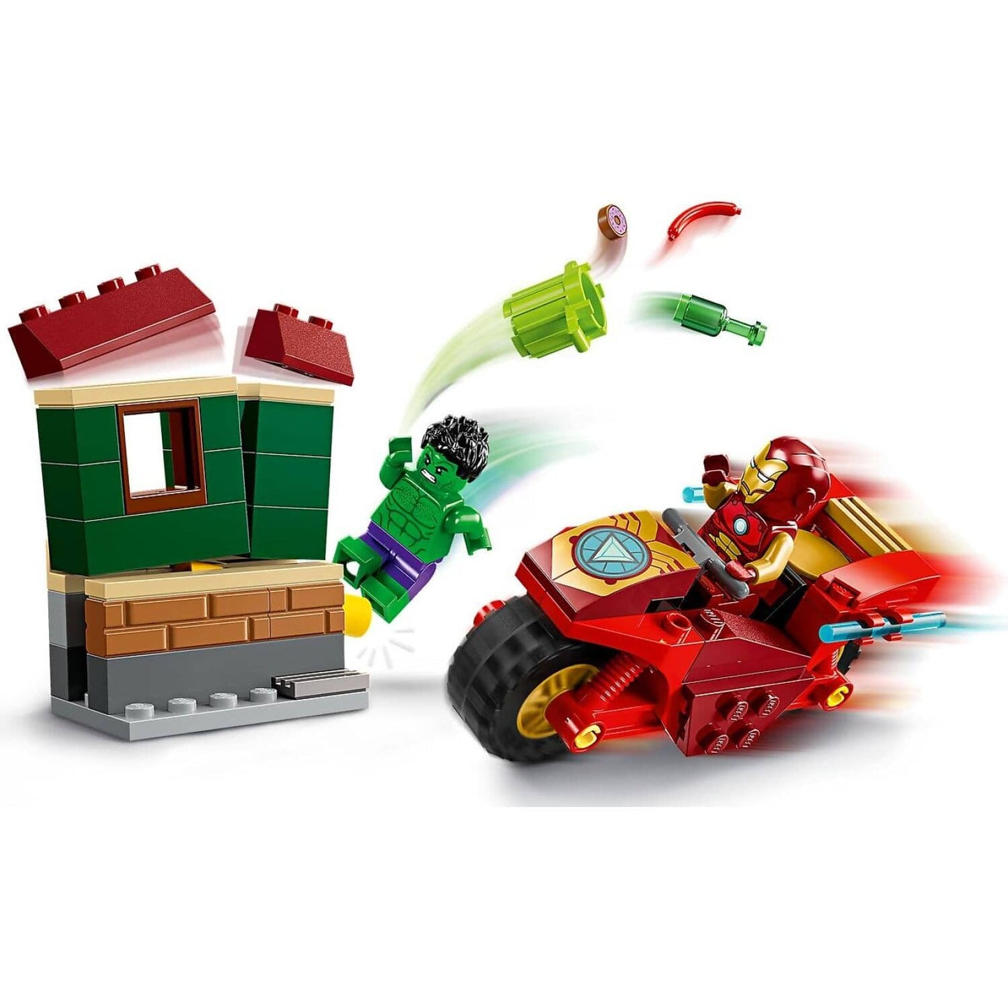 LEGO 76287 Iron Man with Bike and The Hulk - Marvel Superheroes 4+
