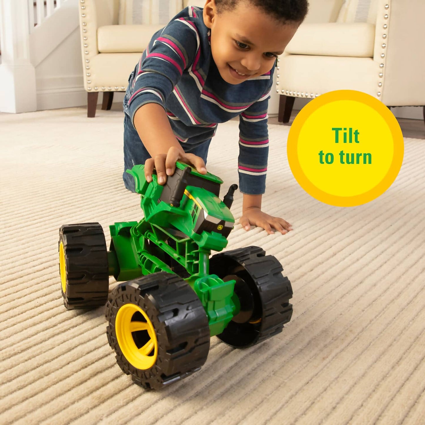 John Deere - Monster Treads 12-inch All Terrain Tractor Toy