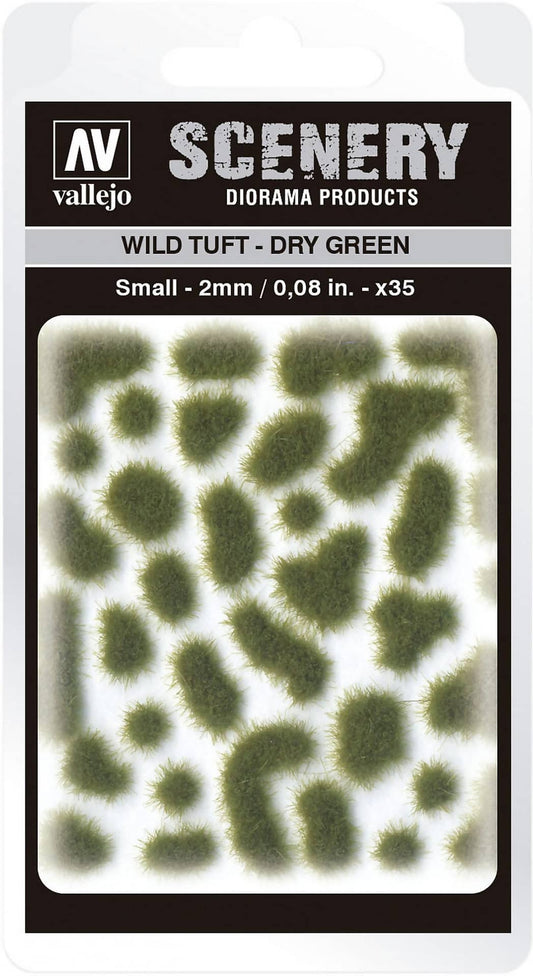 Vallejo 2mm Wild Tuft - Dry Green Diorama Accessory