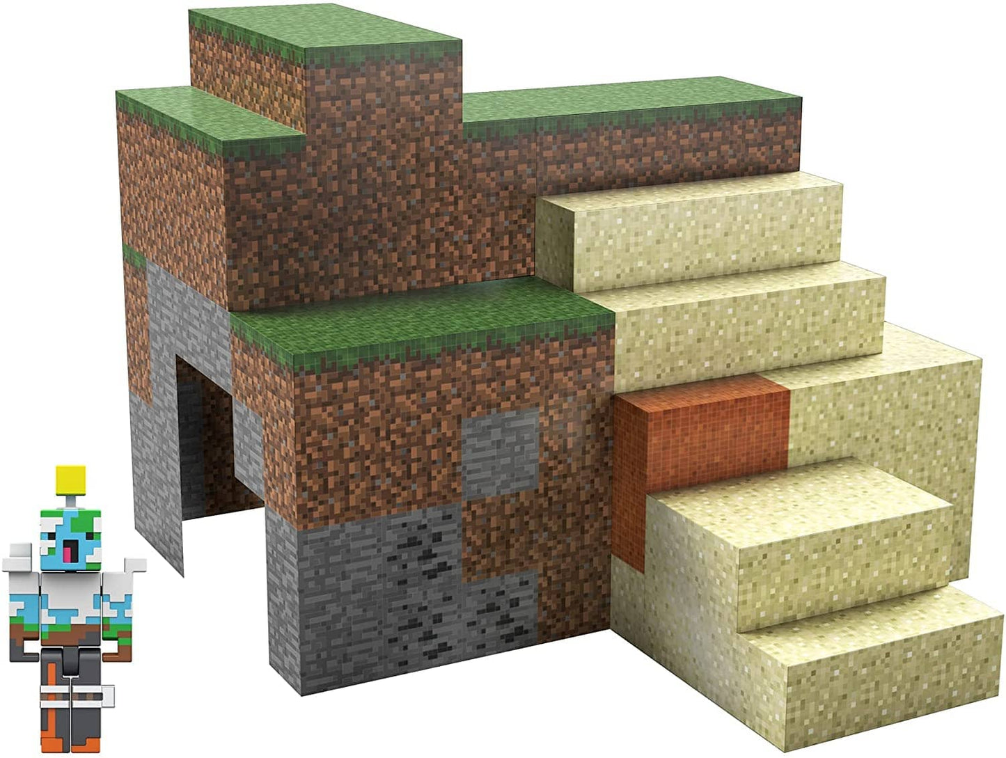 Minecraft Overworld Protector Playset Including Accessories & Blocks Playset