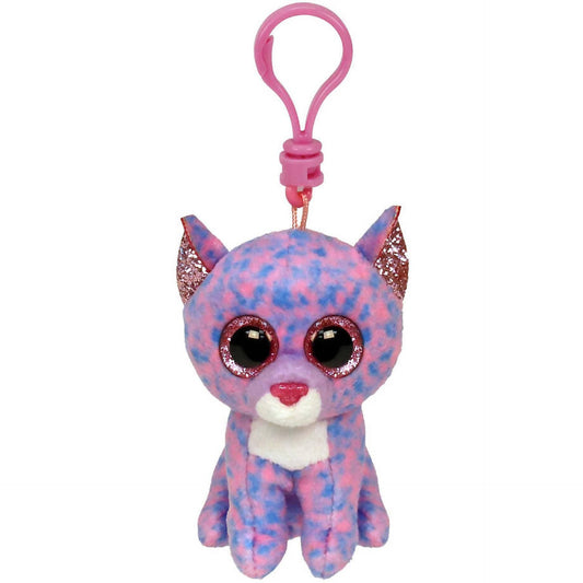 Ty - Beanie Boos - Clip On Cassidy The Lavender Cat 10cm