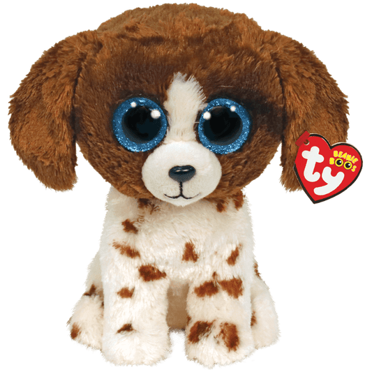 Ty Beanie Boos - Muddles - Brown And White Dog  23cm Medium
