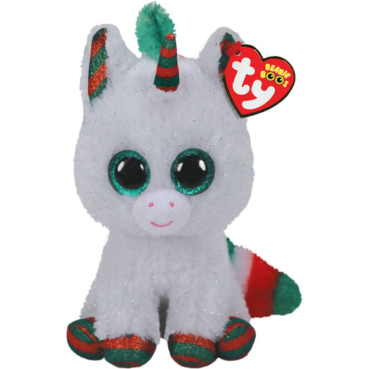 Ty - Beanie Boos - Xmas Unicorn Snowfall Small 15cm