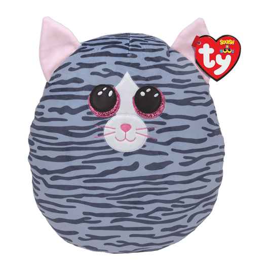 Ty Squish-a-boos - Kiki - Grey Striped Cat 25cm