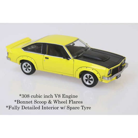 DDA Collectibles 1:24 Scale - Yellow A9X Torana 308 Factory Car - Diecast Model