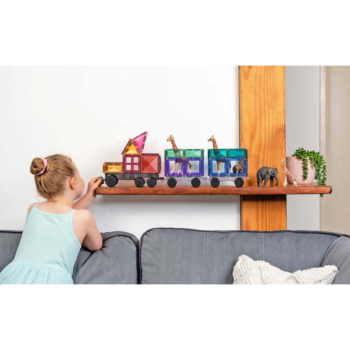 Connetix - Magnetic Tiles Pastel Transport Pack 50pc