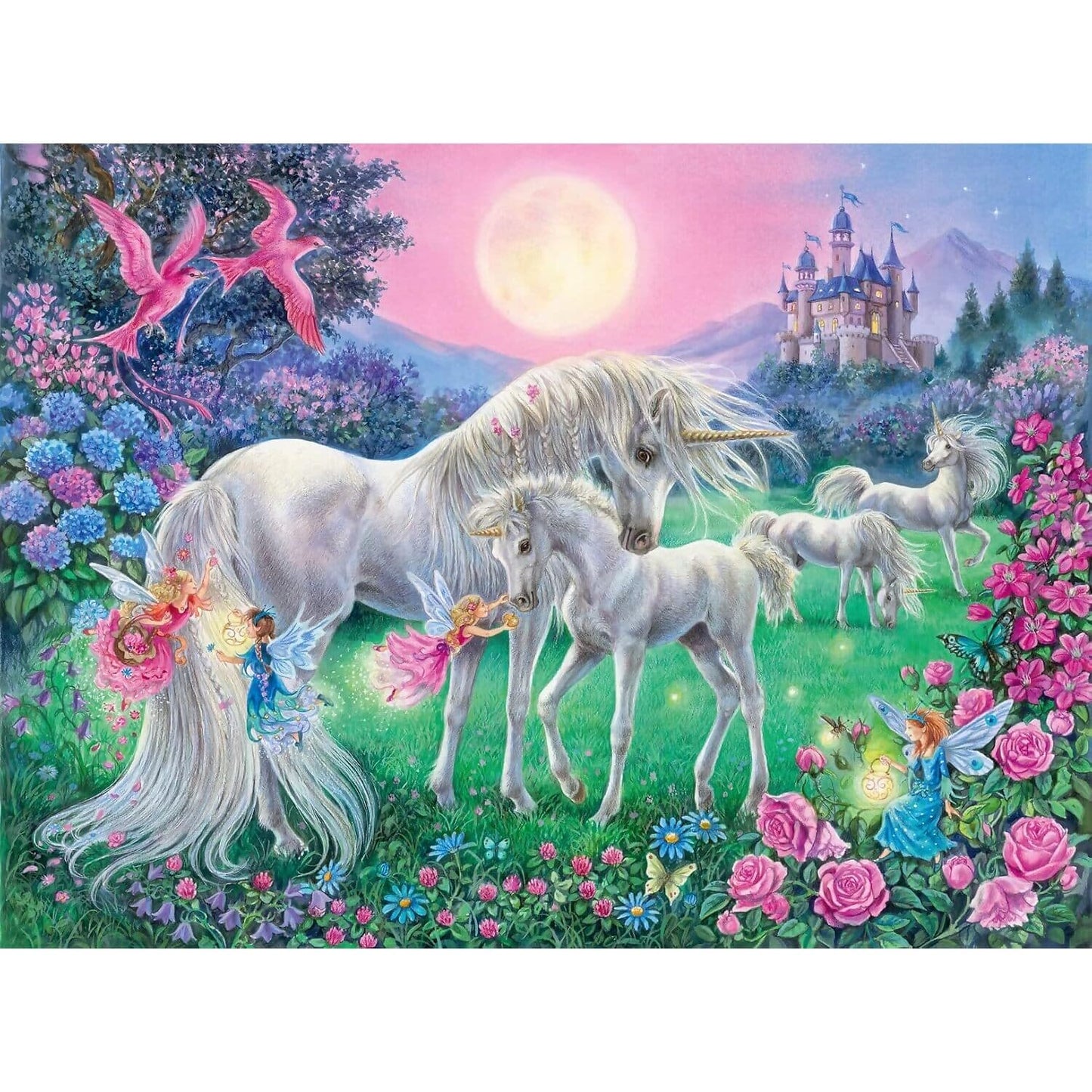 Ravensburger - Magical Unicorns Bumper Pack Jigsaw Puzzle 4 X 100 Pieces