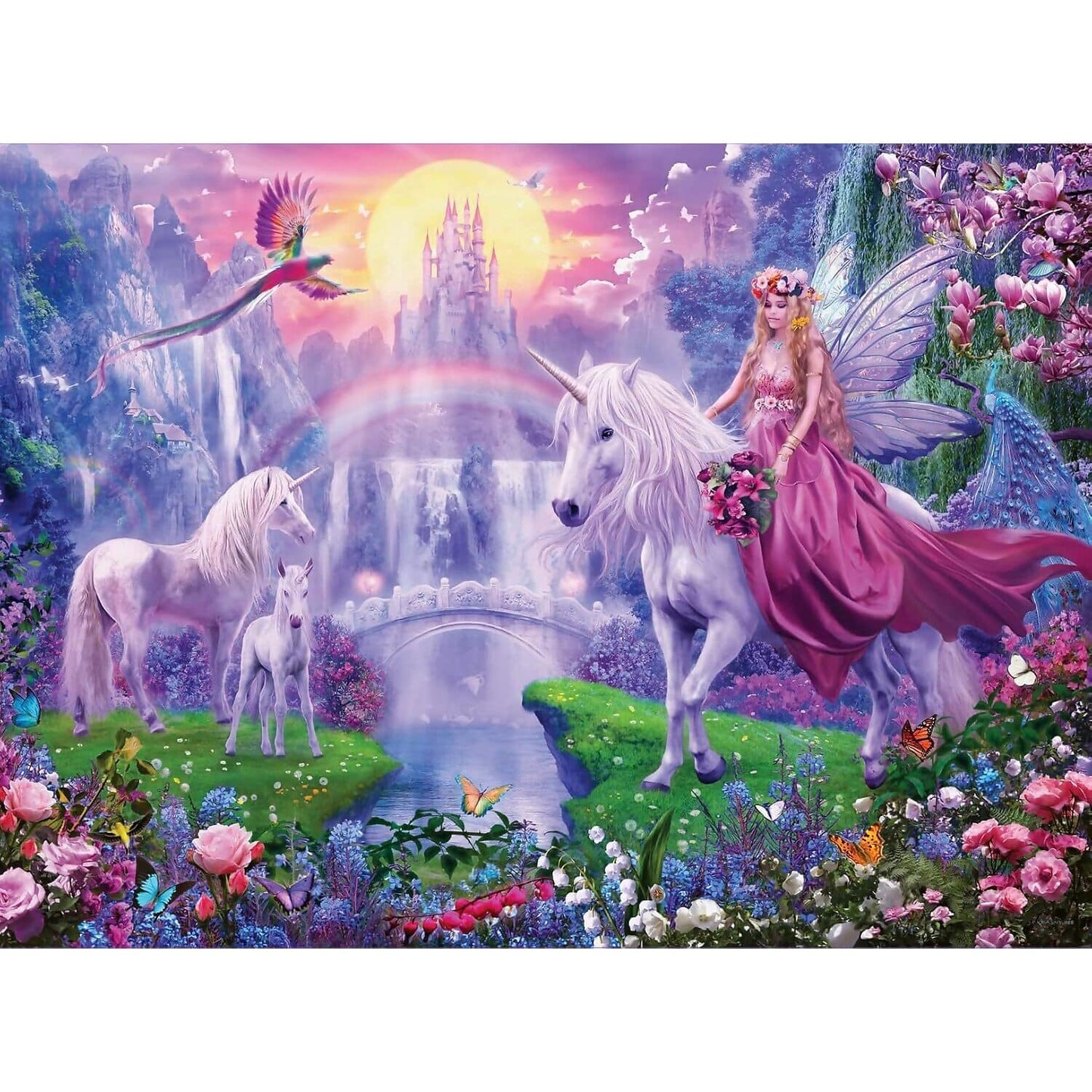 Ravensburger - Magical Unicorns Bumper Pack Jigsaw Puzzle 4 X 100 Pieces