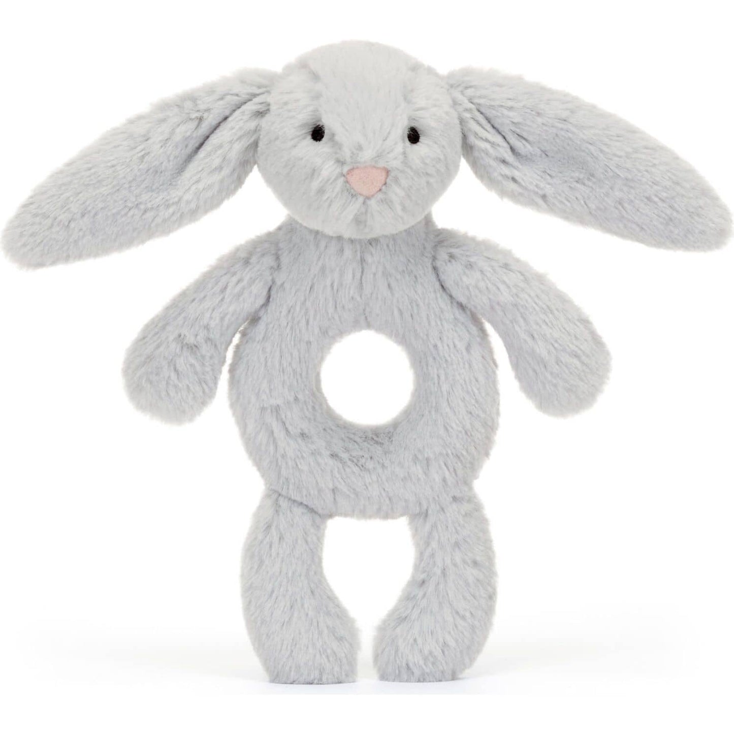 Jellycat - Bashful Silver Bunny Ring Rattle 18x8x2cm
