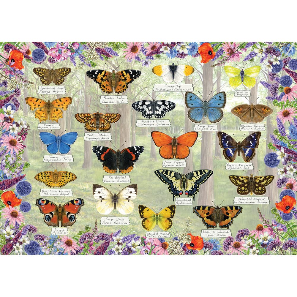 Gibsons - Beautiful Butterflies - Jigsaw Puzzle 1000 Pieces