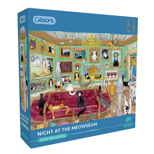 Gibsons - Night At The Meowseum - Jigsaw Puzzle 1000 Pieces