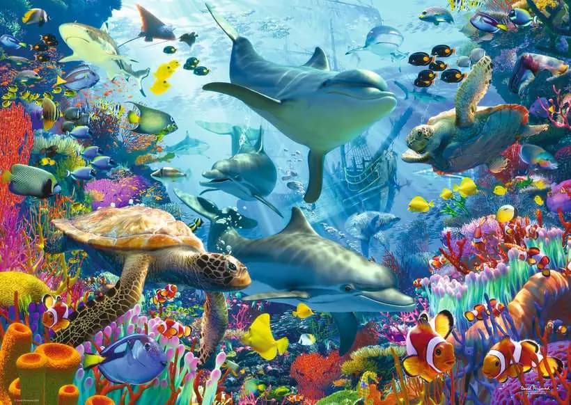 Ravensburger - Coral Reef Retreat Jigsaw Puzzle 1000 Pieces