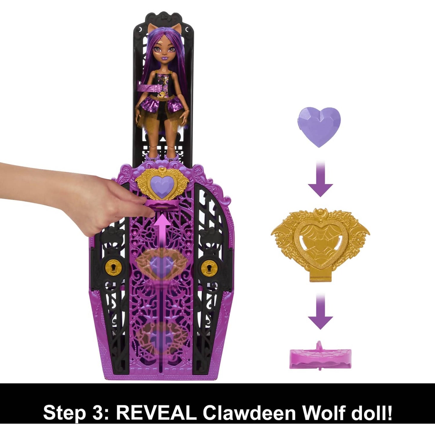 Monster High - Skulltimate Secrets Monster Mysteries Playset Clawdeen Wolf Doll With 19+ Surprises - Mattel