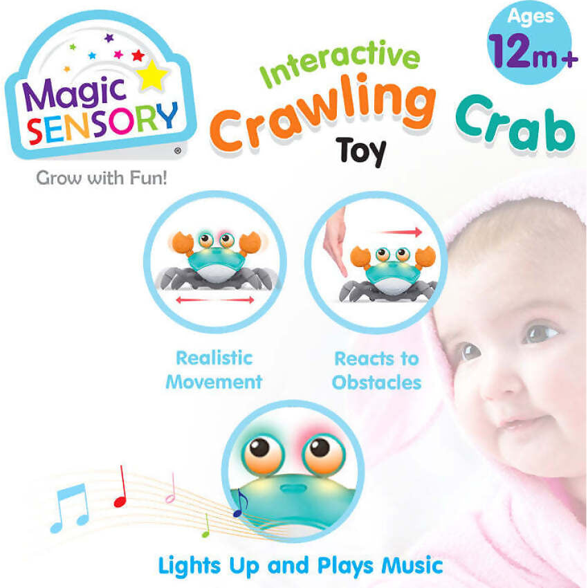 Magic Sensory - Blue Interactive Crawling Crab