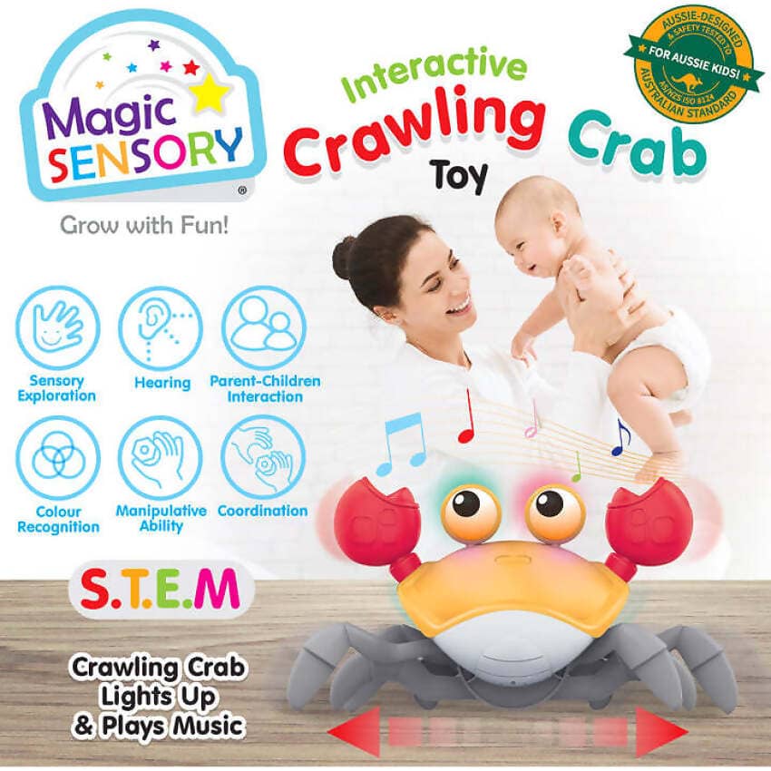 Magic Sensory - Orange Interactive Crawling Crab