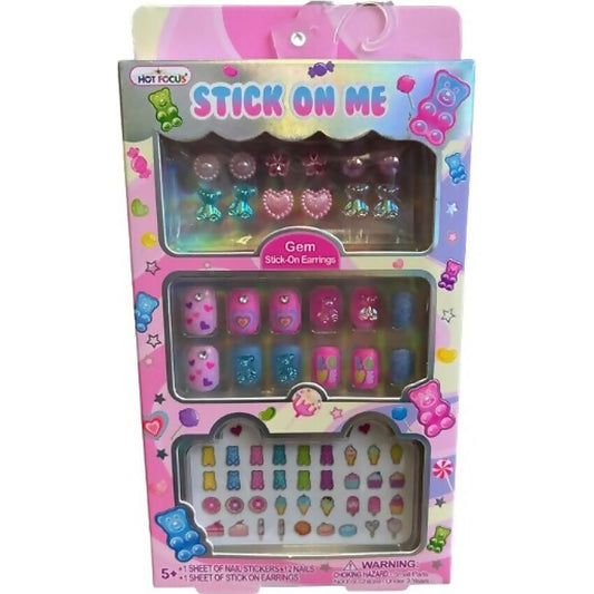 Rp Dean - Gummy Bear Stick-on Set Earrings Nails Nail Stickers