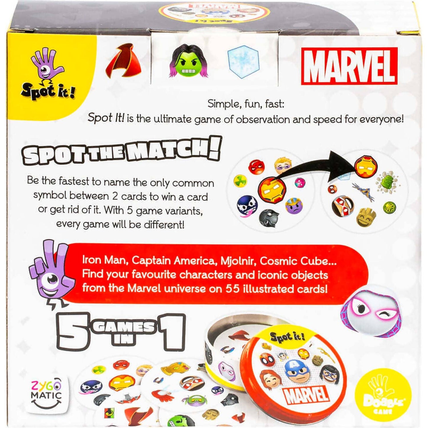 Spot It! - Marvel Spot The Match! Game