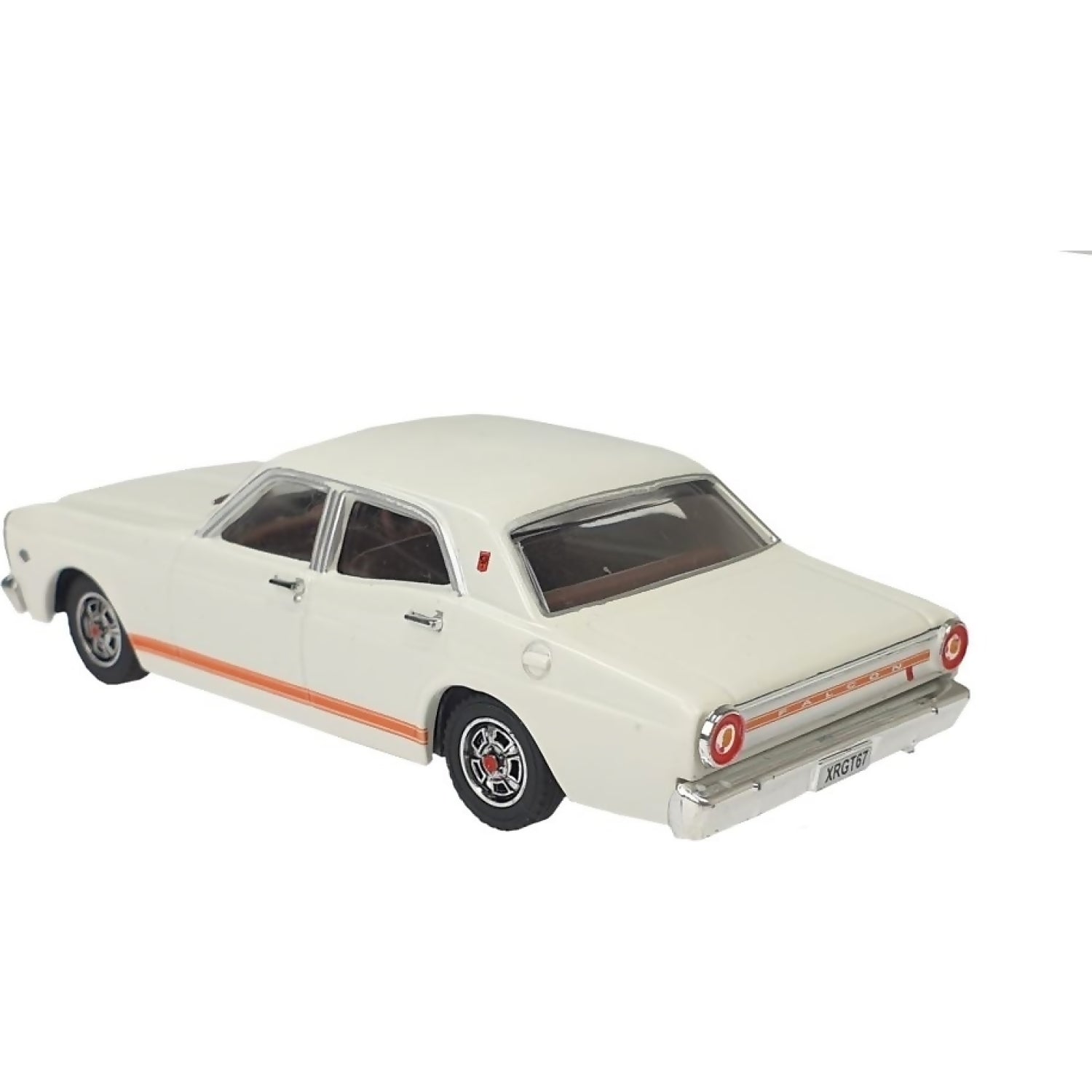 DDA Collectibles - 1:43 Scale - Avis White 1967 Ford Falcon XR GT - Diecast Model