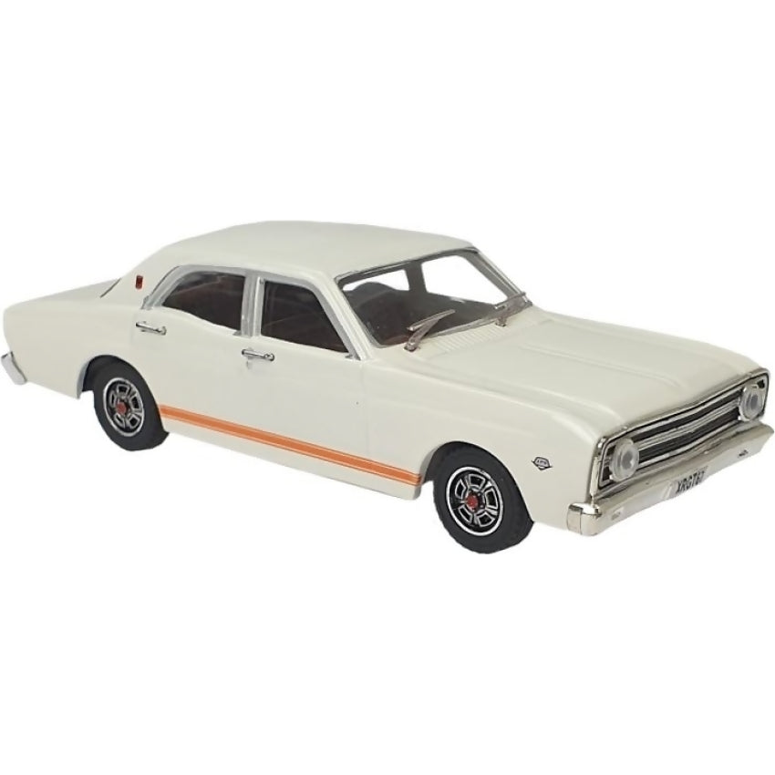 DDA Collectibles 1:43 Scale - Avis White 1967 Ford Falcon XR GT - Diecast Model