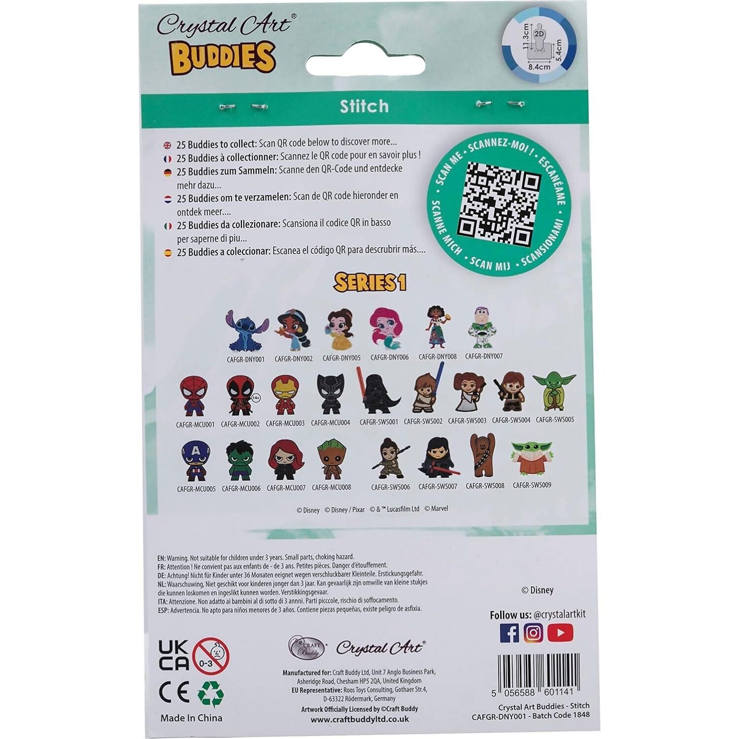 Craft Buddy - Crystal Art Buddies Disney Stitch