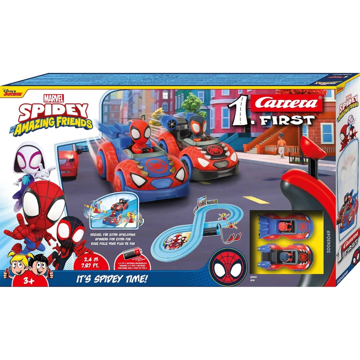 Carrera First - Spidey - Its Spidey Time! - Slot Car Track Set