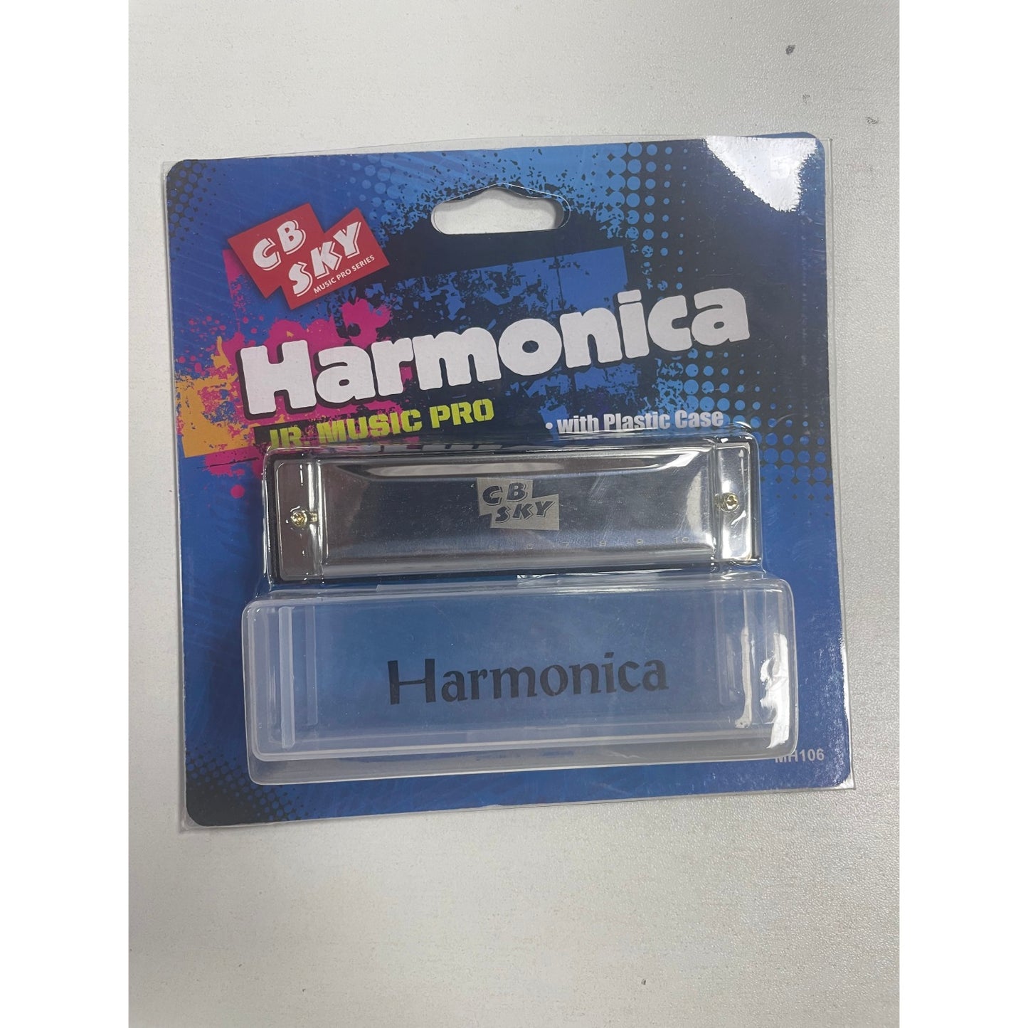 Cb Sky - Jr. Music Pro Harmonica 10 Note Toy With Plastic Case