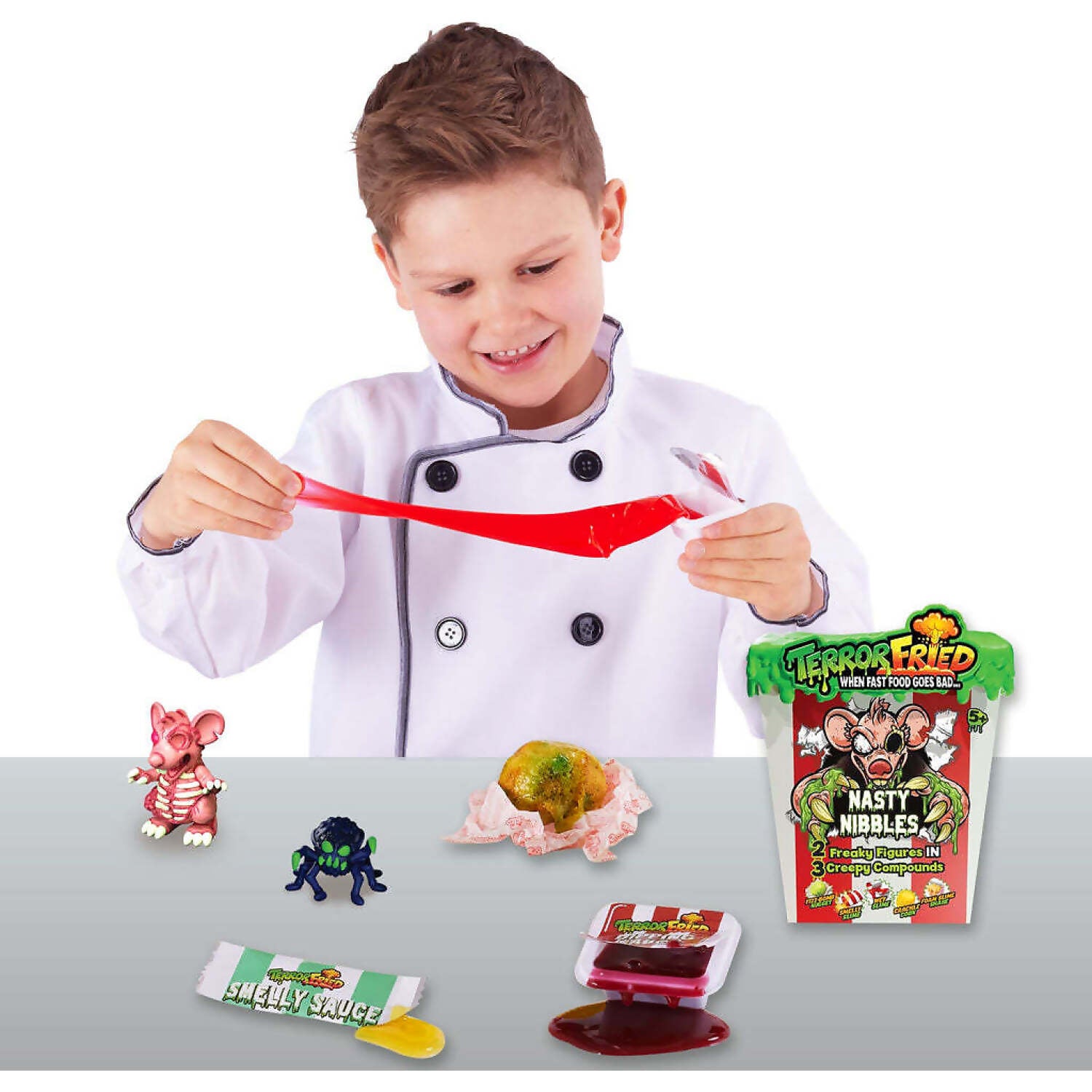 Terror Fried – Nasty Nibbles Surprise Collectible Pack (2 Figures + Slime)