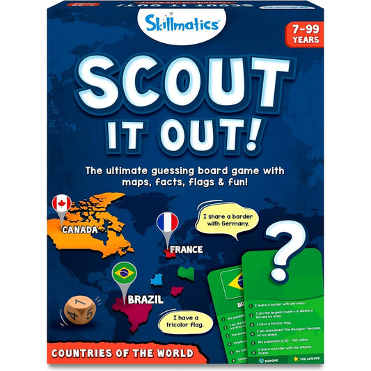 Skillmatics - Scout It Out: Countries Of The World Trivia Board Game