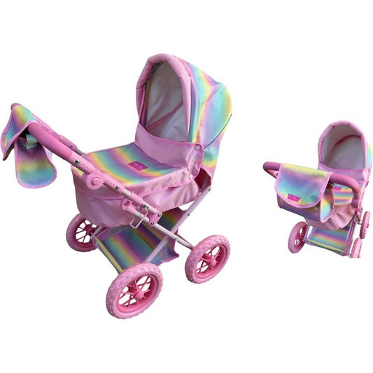 Sally Fay - Rainbow Large Deluxe Dolls Pram