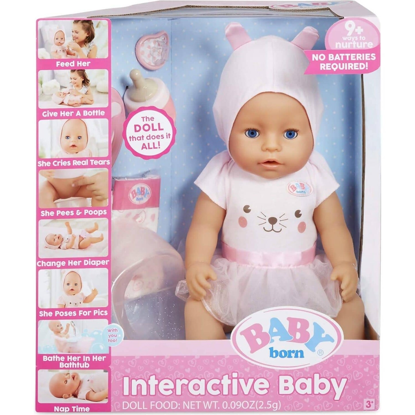 Baby Born - Interactive Baby Doll Girl In Pink Dress