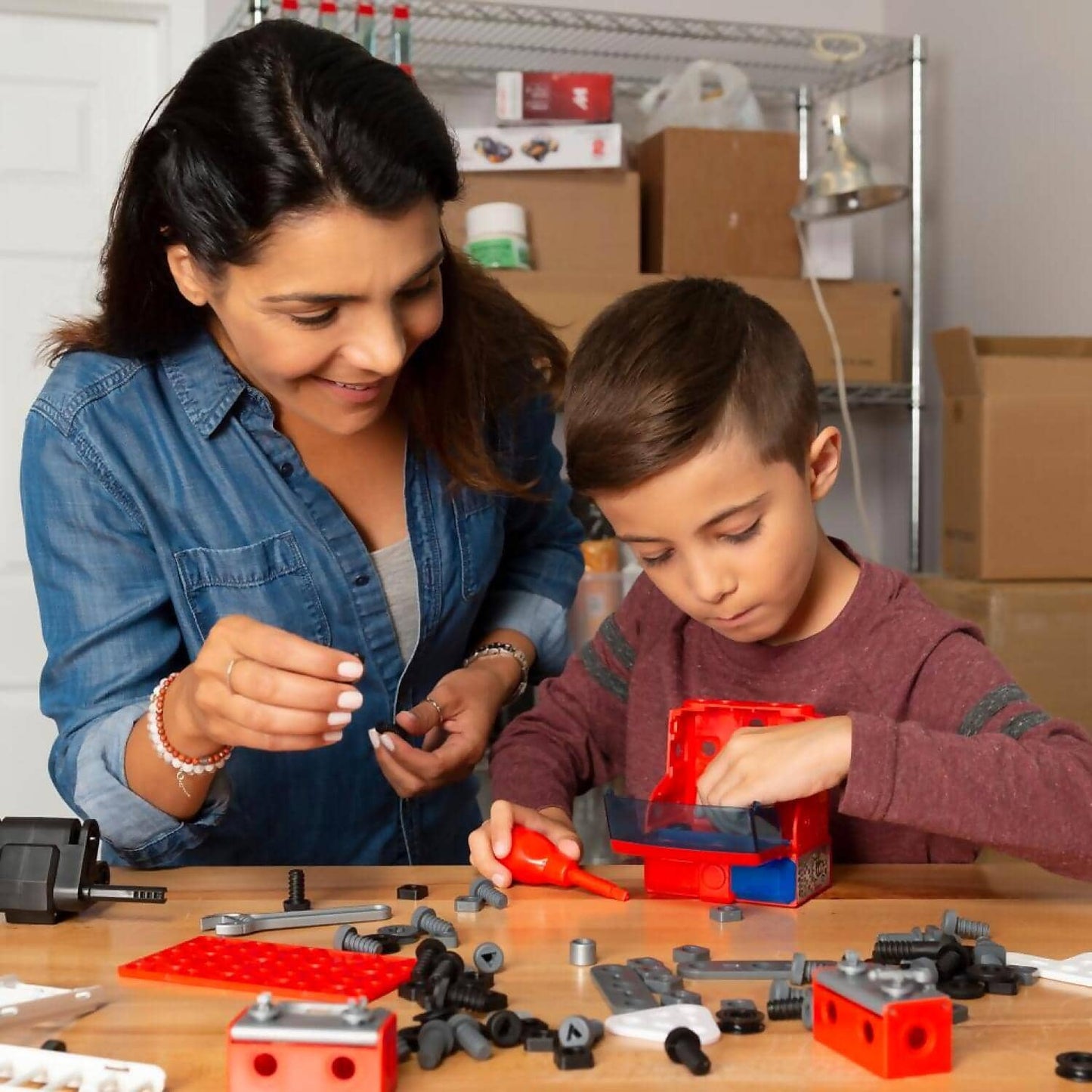 Mecccano Junior - Rescue Fire Truck With Lights And Sounds Model Building Kit