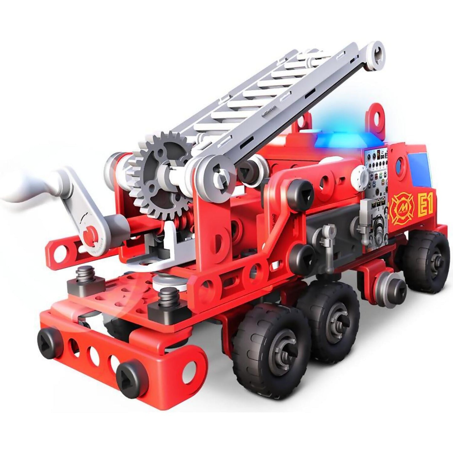 Mecccano Junior - Rescue Fire Truck With Lights And Sounds Model Building Kit